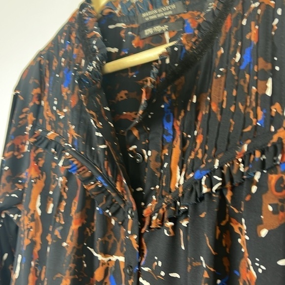 Maison Scotch Scotch & Soda Abstract Print Dress Size Petite Medium - Picture 6 of 14